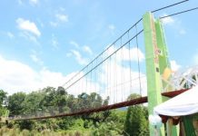 Iloilo opens longest hanging bridge in remote barangay SAFE PATH. Residents of Barangay Agsirab, Lambunao Iloilo are assured of safety, especially during rainy season, with the completion of the 127-meter hanging bridge. The project funded by the Kapit Bisig Laban sa Kahirapan – Comprehensive and Integrated Delivery of Social Services National Community Demand Driven Program with counterpart funds from the barangay and municipal governments was inaugurated on Wednesday (July 10, 2019). (PNA photo by CEC Infocenter Lambunao)