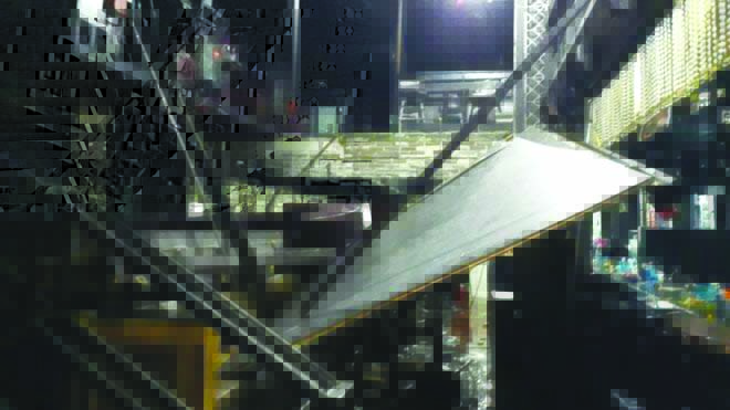 Several hundred people were in the Coyote Ugly club when the balcony collapsed. AFP