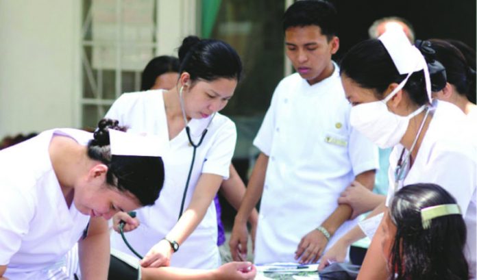 Nurses The Department of Health in Western Visayas deploys a total of 50 nurses, 2 doctors and 8 medical technologists to augment the understaffed government hospitals in the province of Capiz as patients of the mosquito-borne disease continue to rise. VMA