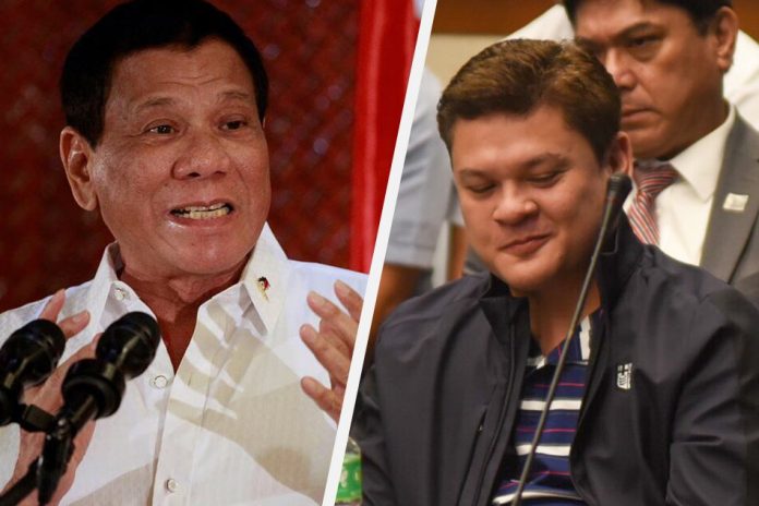 President Rodrigo Duterte and Paolo Duterte President Rodrigo Duterte (left) will likely to stay in his position amid presidential son and Davao City representative Paolo Duterte’s plan to seek the House of Representatives speakership, according to Presidential Spokesman Salvador Panelo. ABS-CBN NEWS
