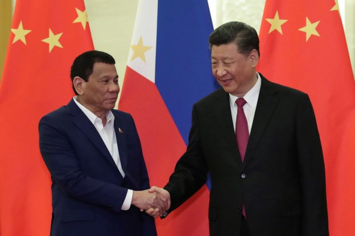 President Rodrigo Duterte and Xi Jinping President Rodrigo Duterte (left) has the authority to enter “executive” agreements, including a verbal deal with Chinese President Xi Jinping on fishing rights in the Philippines’ exclusive economic zone, says Presidential Spokesman Salvador Panelo. ABS-CBN NEWS