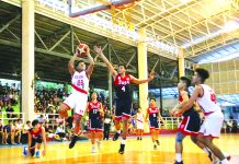 Hua Siong Iloilo retains Bingawan caging crown Hua Siong College of Iloilo Red Phoenix’s Reneil Gamboa hangs in the air for an inside hit. WINMEL LEE