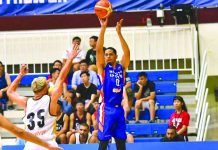 PH drubs Jordan in Jones Cup Mighty Sports-Go for Gold Philippines’ Roosevelt Adams scores over a Jordanian defender. CIGNAL-SBP