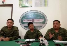 Philippine Army’s 301st Infantry Brigade Civil Military Operation officer Captain Ruel Llanes (first on the right) says on Wednesday (July 24) the deployment of the Community Support Program (CSP) teams is not meant to “militarize” villages. Instead, the CSP teams hear the issues and concerns of residents and facilitate the entry of government services, he said. PNA