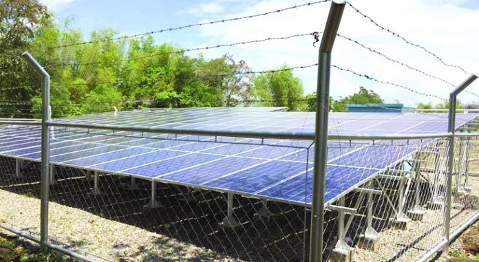 Solar panels Negros These solar panels are used to power the irrigation system for rice and sugarcane farms in Barangay Bato, Hinigaran, Negros Occidental. The project is funded by the Department of Agriculture. OFFICE PROVINCIAL AGRICULTURIST NEGROS OCCIDENTAL