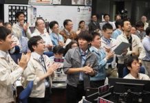 Spacecraft lands for final asteroid mission The Japan Aerospace Exploration Agency is filled with cheers as a Japanese spacecraft lands a successful touchdown on Ryugu asteroid. AFP /ISAS-JAXA