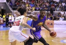 TNT outlasts Ginebra, nears PBA Comm finals TNT KaTropa’s Terrence Jones attacks the defense of Barangay Ginebra San Miguel Kings’ Japeth Aguilar. PBA PHOTO