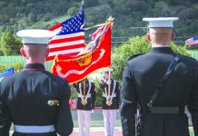 16 US Marines nabbed for ‘human trafficking’ The U.S. Marine Corps Color Guard Platoon during a ceremony at Marine Corps Base Camp Pendleton, California, U.S., March 15, 2018. REUTERS