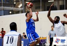 Gilas beats Congo in Spain friendly The Philippines’ Andy Mark Barroca attempts a floater against Congolese defenders. CIGNAL-SBP PHOTO