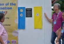 INAUGURATION. Negros Occidental Governor Eugenio Jose Lacson (2nd from right) and Cadiz City Mayor Salvador Escalante Jr. (left), with Provincial Veterinarian Renante Decena, unveil the marker of PHP1.045-million Swine Artificial Insemination and Laboratory Center in the northern Negros city on Wednesday. (Photo courtesy of PIO Negros Occidental/Richard Malihan)