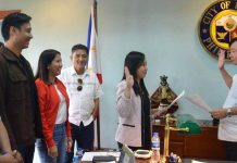 Parcon daughter joins National Unity Party Atty. Frances Parcon took her oath as member of her father’s political party, the National Unity Party (NUP), before Mayor Jerry Treñas on Wednesday. JERRY TRENAS FACEBOOK