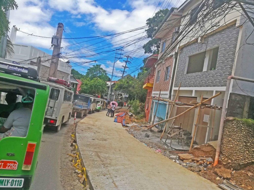 The island’s main thoroughfares remain largely unfinished, with road rehab still on-going since the April 2018 closure of Boracay.
