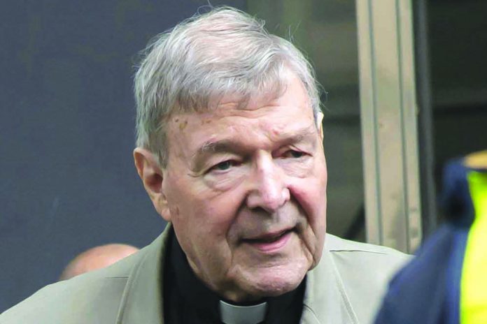 Cardinal George Pell Cardinal George Pell arrives at the County Court in Melbourne, Australia in this Feb. 26, 2019 photo. Pell’s accuser was a 13-year-old choirboy when he alleged he was abused by then Melbourne Archbishop Pell at St. Patrick’s Cathedral in December 1996 and February 1997.