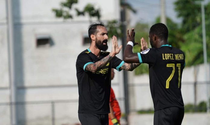 Ceres-Negros FC’s Manuel Herrera and Robert Lopez Mendy hope to continue their fine play against Mendiola FC 1991 tonight. PFL PHOTO