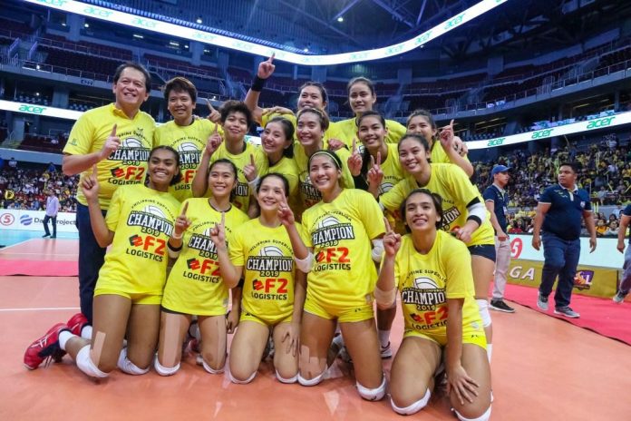 F2 Logistics Cargo Movers bags its first Philippine Superliga All-Filipino Conference crown in three years with a sweep of Cignal HD Spikers. PSL PHOTO
