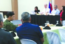 NegOcc anti- insurgency task force created Negros Occidental Gov. Eugenio Jose Lacson (3rd from right) presides over the joint meeting of the Provincial Development Council and the Provincial Peace and Order Council at the Capitol-owned Negros First Residences on Aug. 27. The two bodies unanimously approved a joint resolution for the creation of the Provincial Task Force on Ending Local Communist Armed Conflict. PNA