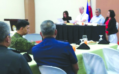 Gov. Eugenio Jose Lacson Negros Occidental Gov. Eugenio Jose Lacson (3rd from right) presides over the joint meeting of the Provincial Development Council and the Provincial Peace and Order Council at the Capitol-owned Negros First Residences on Aug. 27. The two bodies unanimously approved a joint resolution for the creation of the Provincial Task Force on Ending Local Communist Armed Conflict. PNA