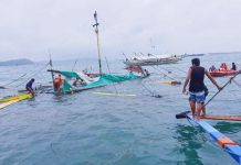 MARINA investigates capsized motorbancas in Iloilo strait