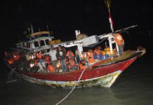 3 killed, 300 evacuated in Indonesian ferry fire Aferry that caught fire off Java island is seen preparing to dock at a port in Sumenep, Indonesia on Aug. 23, 2019. AP