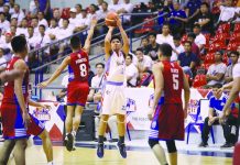 PBA D-LEAGUE: Marinerong Pilipino diffuses AMA Titans Jhonard Clarito tallies 19 points for Marinerong Pilipino Skippers in their 2019 PBA D-League Foundation Cup match against the AMA Online Education Titans. PBA PHOTO