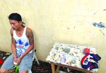 “Habal-habal” driver Jovanie Toquero was caught in an entrapment operation. He sold a sachet of suspected marijuana to a poseur-buyer around 5 a.m. on Aug. 2. BOY RYAN ZABAL/AKEANFORUM