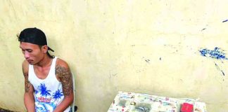“Habal-habal” driver Jovanie Toquero was caught in an entrapment operation. He sold a sachet of suspected marijuana to a poseur-buyer around 5 a.m. on Aug. 2. BOY RYAN ZABAL/AKEANFORUM