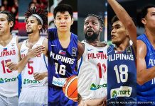 Gilas final 12 for 2019 FIBA World Cup known today June Mar Fajardo, Gabe Norwood, Roger Pogoy, Andray Blatche, Jeth Troy Rosario, and Japeth Aguilar. CNN PHILIPPINES GRAPHICS