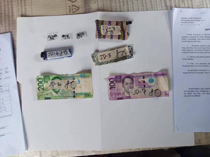 Three sachets of suspected shabu recovered from Junil Dorego. IAN PAUL CORDERO/PN