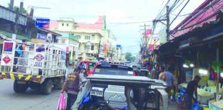 This sidewalk in downtown Kalibo is being used as tiangge, parking area, sari-sari store, and house extension. A municipal transportation task force was recently created to clear all erring structures illegally erected in public roads in the capital town. BOY RYAN ZABAL/PN