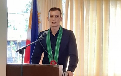 Luc van Gestel International researcher Luc van Gestel proposes a tax on single-use plastics as a measure to address the problem on solid wastes in San Jose de Buenavista, Antique on Thursday, Aug. 8. PNA/ Annabel Consuelo Petinglay
