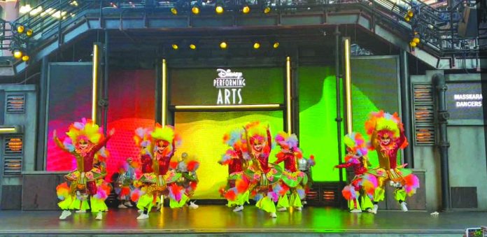 World-famous MassKara Festival dancers of Bacolod City perform at the Disneyland Park in Anaheim, California, USA over the weekend. BACOLOD CITY PIO