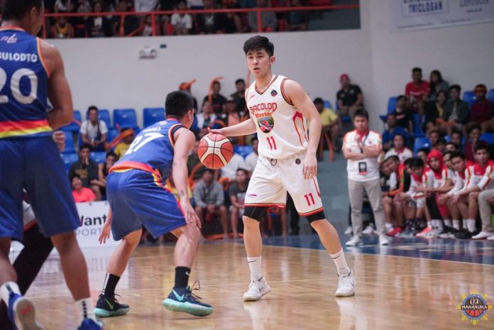 Nico Paolo Javelona’s all-around effort for the Bacolod Master Sardines is all for naught. His squad lost to the Bacoor Strikers in overtime. MPBL PHOTO