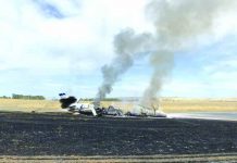 Jet catches fire in Northern California A jet burst into flames after aborting a takeoff Wednesday, Aug. 21, 2019, in Oroville, California, USA. Officials say a small jet burst into flames while trying to take off from a small Northern California airport, but all 10 people on board escaped injury. AP