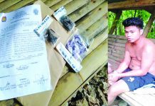 Ped Jay Sabanal was arrested in an entrapment operation after he sold sachets of marijuana to a poseur-buyer in Barangay Balabag, Boracay Island, Malay, Aklan on Aug. 24. RADYO TODO AKLAN VIA AKEAN FORUM