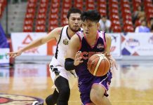 Rich Guinitaran paces the Centro Escolar University Scorpions’ bombardment – with 19 points and six rebounds – of the Nailtalk-Savio Unicorns in the 2019 PBA D-League Foundation Cup. PBA PHOTO