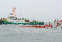 Communication is the problem: Disaster simulation uncovers loophole DEADLY SEA MISHAP. Coast guard officials brave the rough waters to search for victims after three motorized boats capsized off Iloilo Strait in separate incidents around noontime yesterday. According to disaster-mitigation authorities, 11 people were confirmed dead. IAN PAUL CORDERO