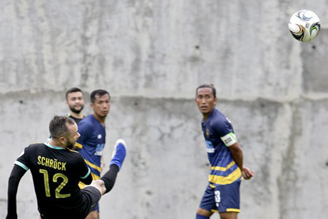 Stephan Schrock Ceres-Negros FC’s Stephan Schrock attempts a goal with a right foot. PFL PHOTO