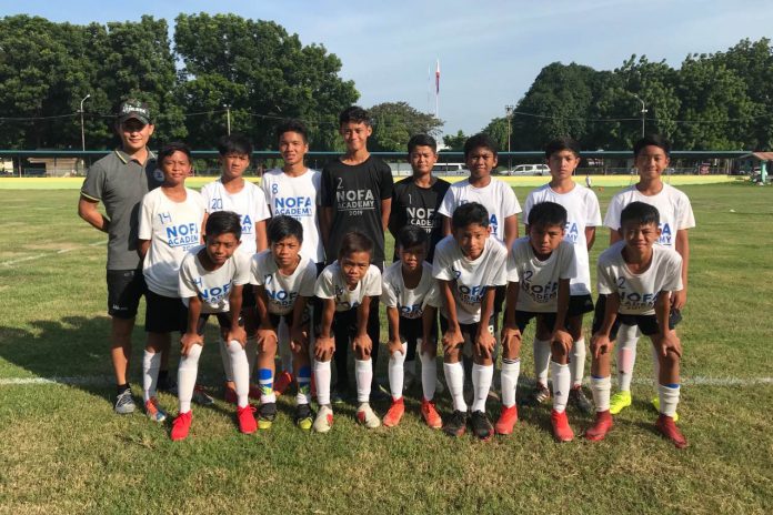Team Negros Occidental Football Association (NOFA)-Philippines Team NOFA Philippines with Reiji Hirata, Philippine Football Federation (PFF) Head of Youth Development. ABS-CBN Sports