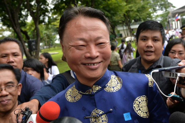 Zhao Jianhua ZHAO JIANHUA. This photo taken on August 29, 2016 shows Chinese Ambassador to the Philippines Zhao Jianhua talking to journalists after attending the Philippines' National Heroes' Memorial in Manila. AFP