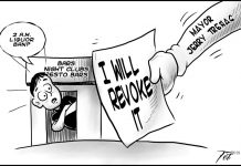 Editorial cartoon for August 15, 2019