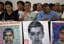 Parents of 43 missing students continue to search for their missing children – who disappeared on Sept. 26, 2014 after attending a protest. AFP