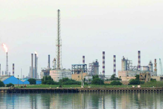 Abadan oil refinery A general view of Abadan oil refinery in southwest Iran, pictured from Iraqi side of Shatt al-Arab in Al-Faw south of Basra, Iraq Sept. 21, 2019. ESSAM AL-SUDANI/REUTERS
