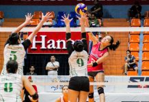 Premier V-League: Creamline Cool stays undefeated Creamline Cool Smashers’ Alyssa Valdez scores against PacificTown-Army Lady Troopers’ Alina Bicar. SPORTS VISION PHOTO