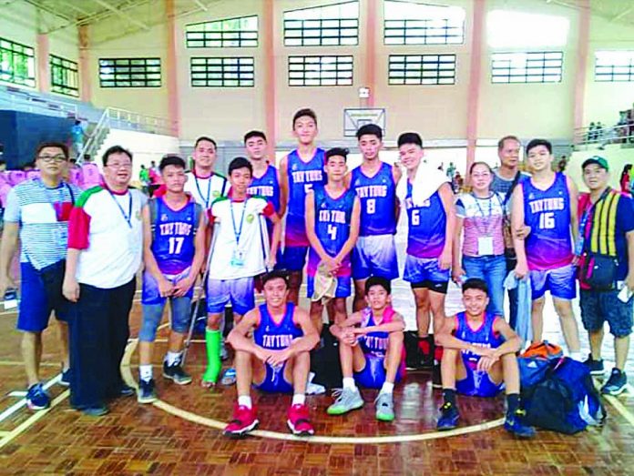 Bacolod Tay Tung High School Thunderbolts secures a third spot in the Batang Pinoy National Finals 2019 boys basketball. CONTRIBUTED PHOTO