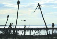 Bahamas hopes for quick comeback from ‘Category Hell’ storm An unidentified helicopter lands to deliver food and water in the aftermath of Hurricane Dorian on the Great Abaco island town of Marsh Harbour, Bahamas, Sept. 4, 2019. Reuters