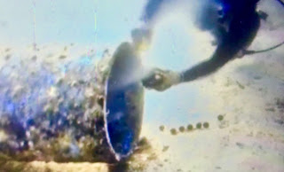 Boracay Island Water Sample A diver gets an actual water sample at an outfall in Boracay Island on Sept. 21. AKEAN FORUM