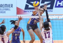 Dell Palomata tallied 16 points in the Philippine Air Force Lady Jet Spikers’ win over the Choco Mucho Flying Titans. SPIN.PH PHOTO
