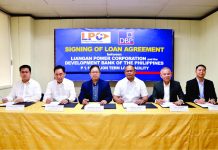 DBP funds P1.1-B hydroelectric plant in Mindanao During the signing of the loan agreement between the Development Bank of the Philippines (DBP) and Liangan Power Corporation (LPC), from left: DBP senior manager Christian Joseph Presa; LPC legal counsel Atty. John Coluso, DBP senior assistant vice president Raymond Valdez; LPC president and chief executive officer Josue Lapitan; DBP first vice president Roxann Morales; and LPC operations manager Roberto Neri II.