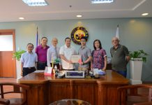 From left: Enrique Te, director, Iloilo Scholastic Academy - Board of Directors (ISA-BOD); Venido Peña, president, ISA-BOD; Peter Chan, ISA executive director; Mayor Jerry Treñas; Dr. Karl Francis Chan; Debbie Chan, ISA Preschool Department Head; and Eduardo Ong, director, ISA-BOD. Peter and Debbie Chan are the parents of Dr. Karl Francis Y. Chan.