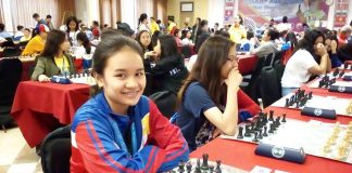 Teener stuns foes in Pavia chess Fiona Geeweneth Guirhem is a standout of the Central Philippine University Golden Lions. IPCA PHOTO